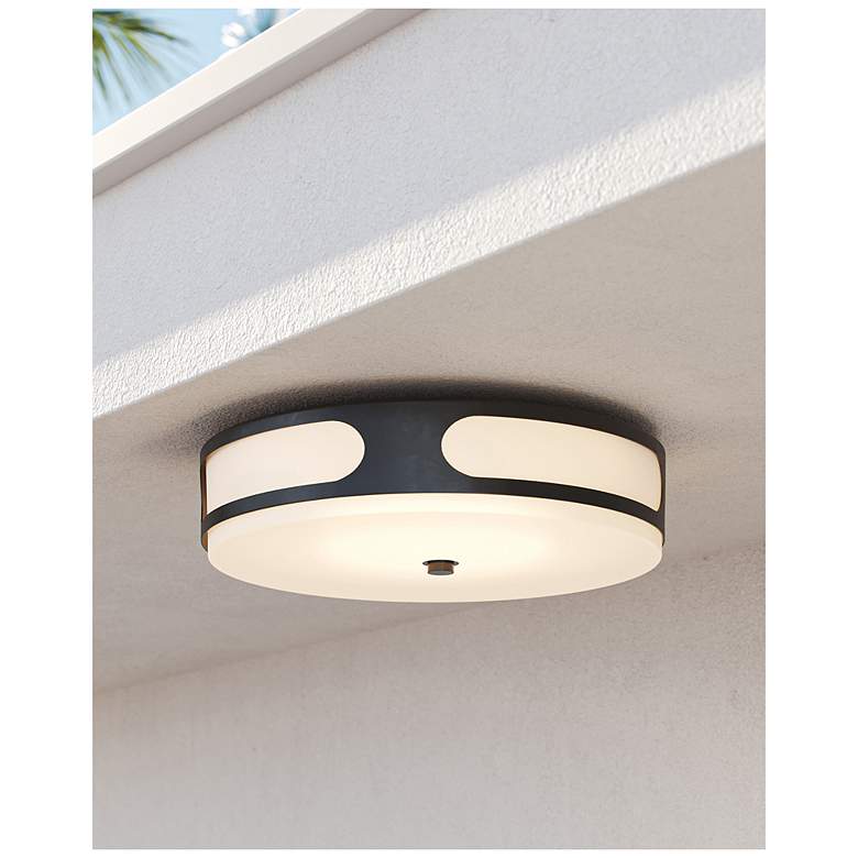 Image 6 Currey & Company 17.5" Swale Outdoor Flush Mount more views