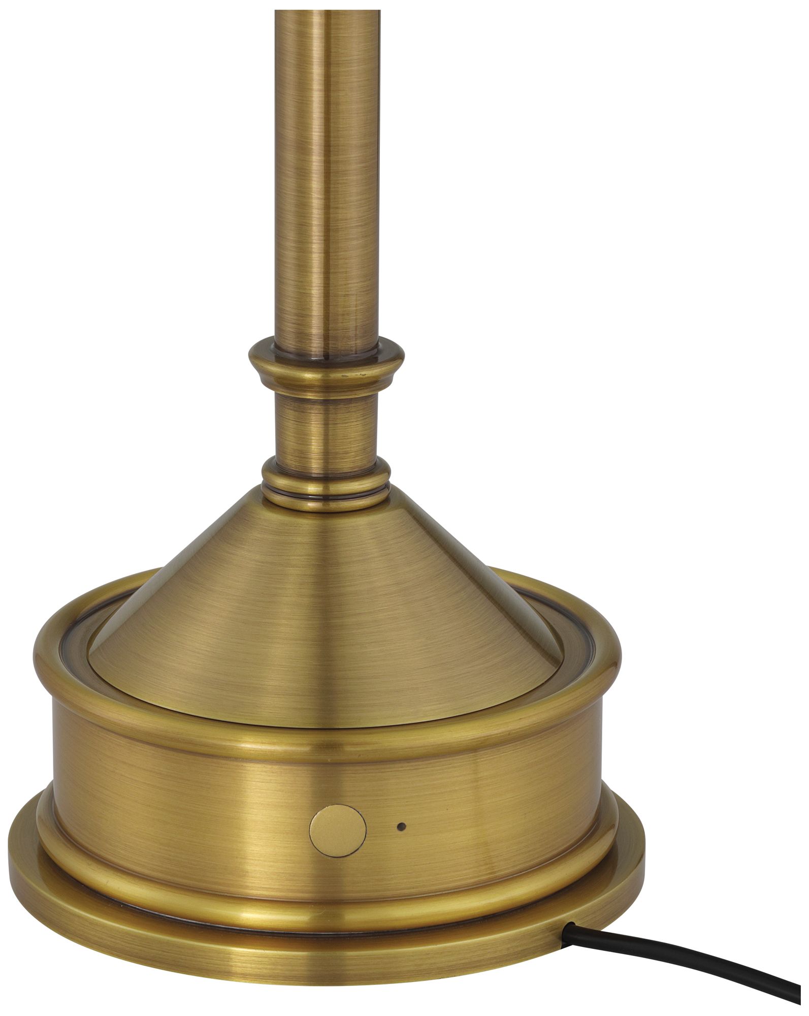 Image 4 Currey & Company 18.0" Traipse Brass Cordless Rechargeable Table L more views