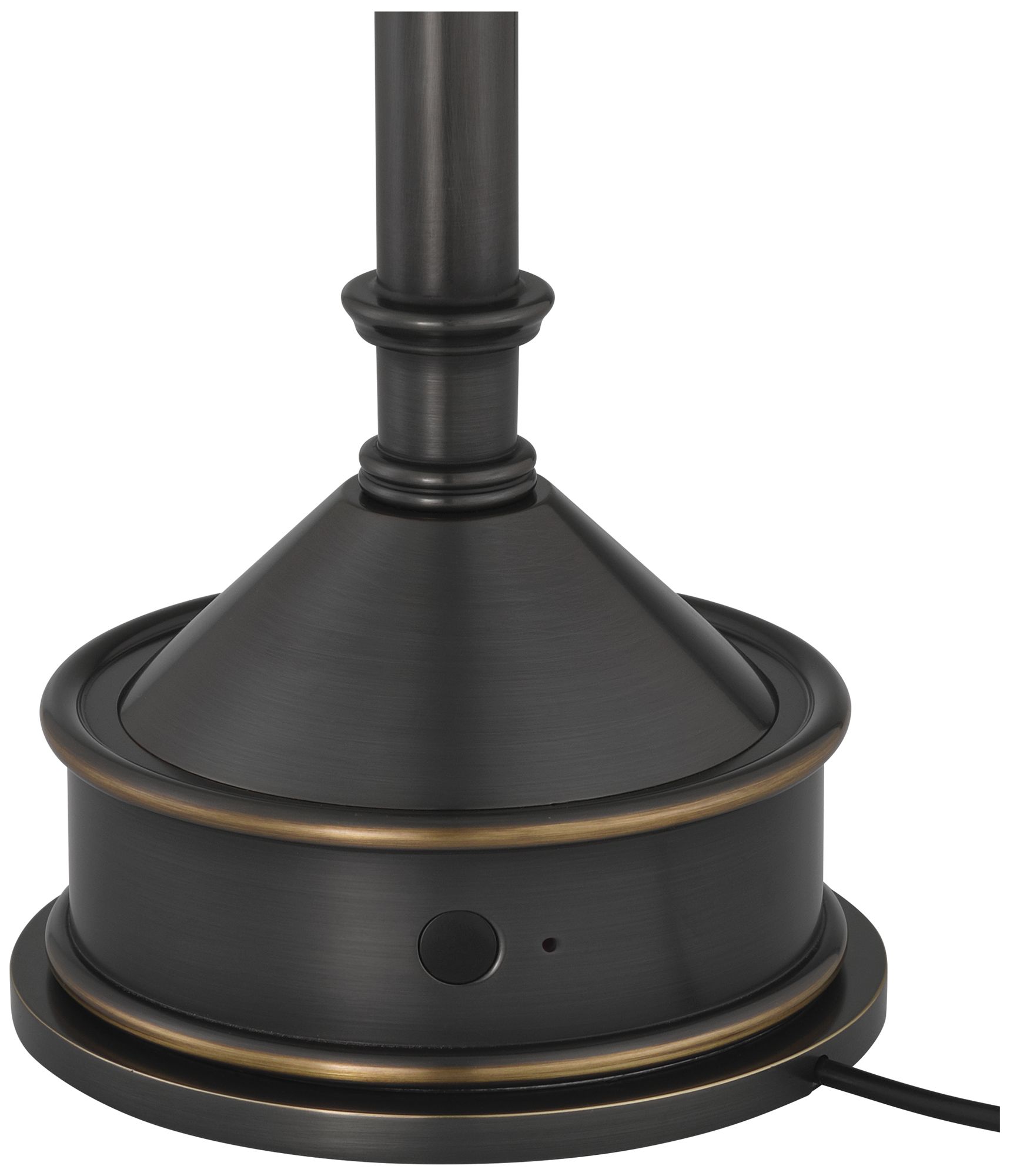 Image 4 Currey & Company 18.0" Traipse Bronze Cordless Rechargeable Table  more views