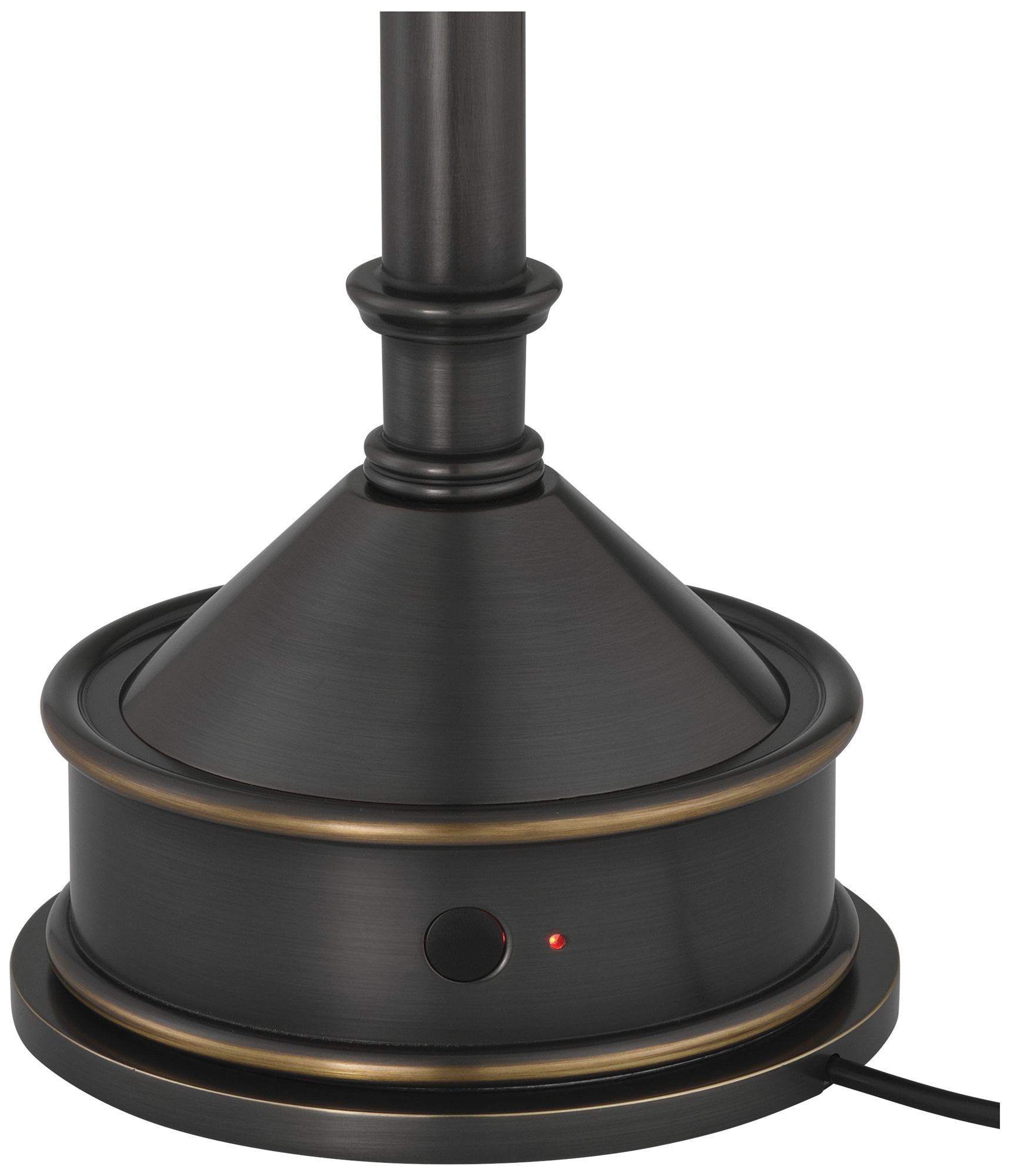 Image 5 Currey & Company 18.0" Traipse Bronze Cordless Rechargeable Table  more views