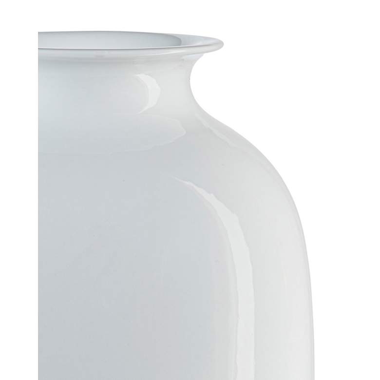 Image 2 Currey & Company 18.25" Porcelain Imperial White Modern Vase more views