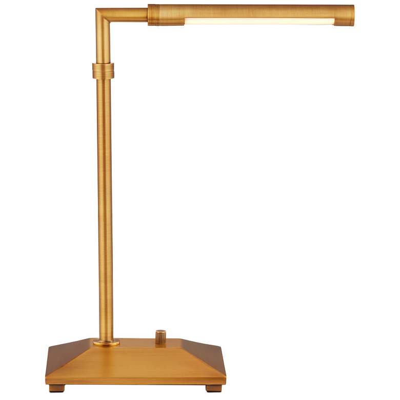 Image 1 Currey & Company 18.5" Autrand Brass Desk Lamp
