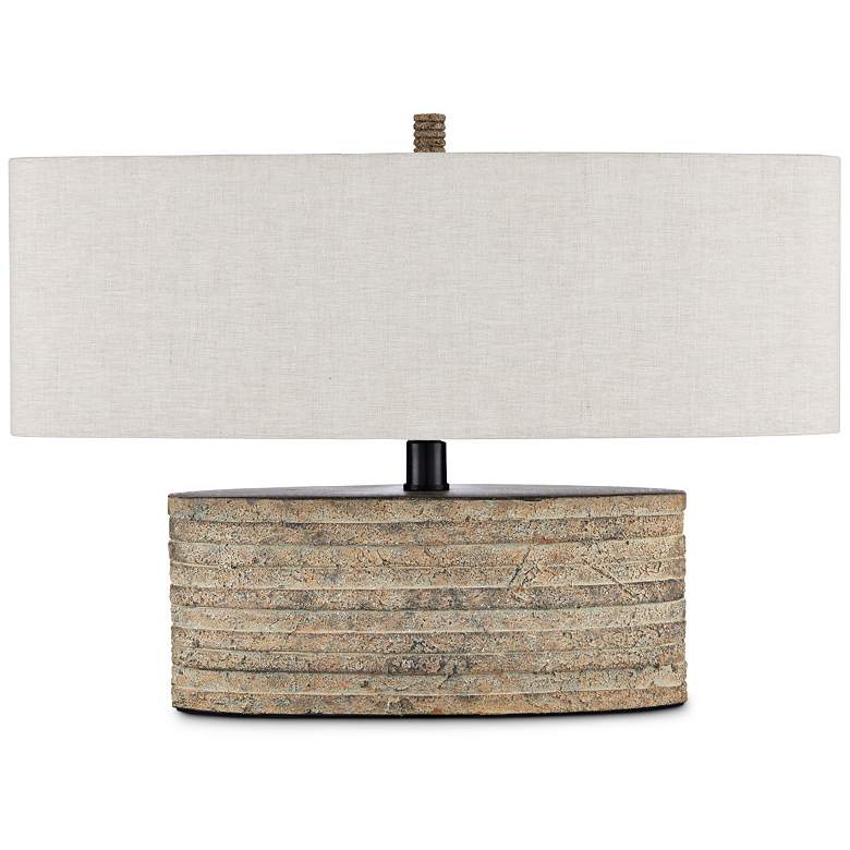 Image 7 Currey & Company 18.5" Innkeeper Rustic Oval Table Lamp more views