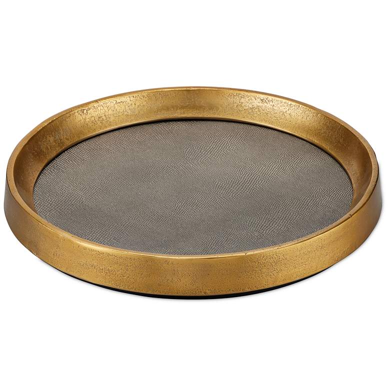 Image 1 Currey & Company 18" Tanay Round Tray