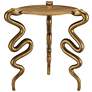 Currey and Company 18" Wide Serpent Accent Table