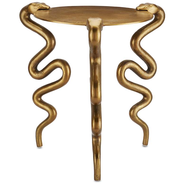Image 5 Currey and Company 18 inch Wide Serpent Accent Table more views