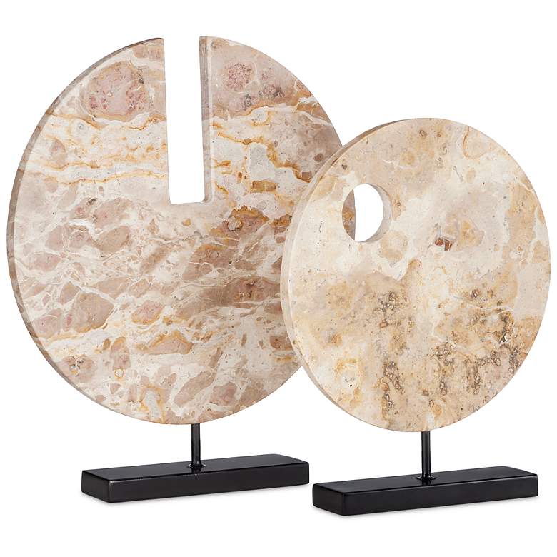Image 4 Currey & Company 19.5" Anu Marble Disc more views