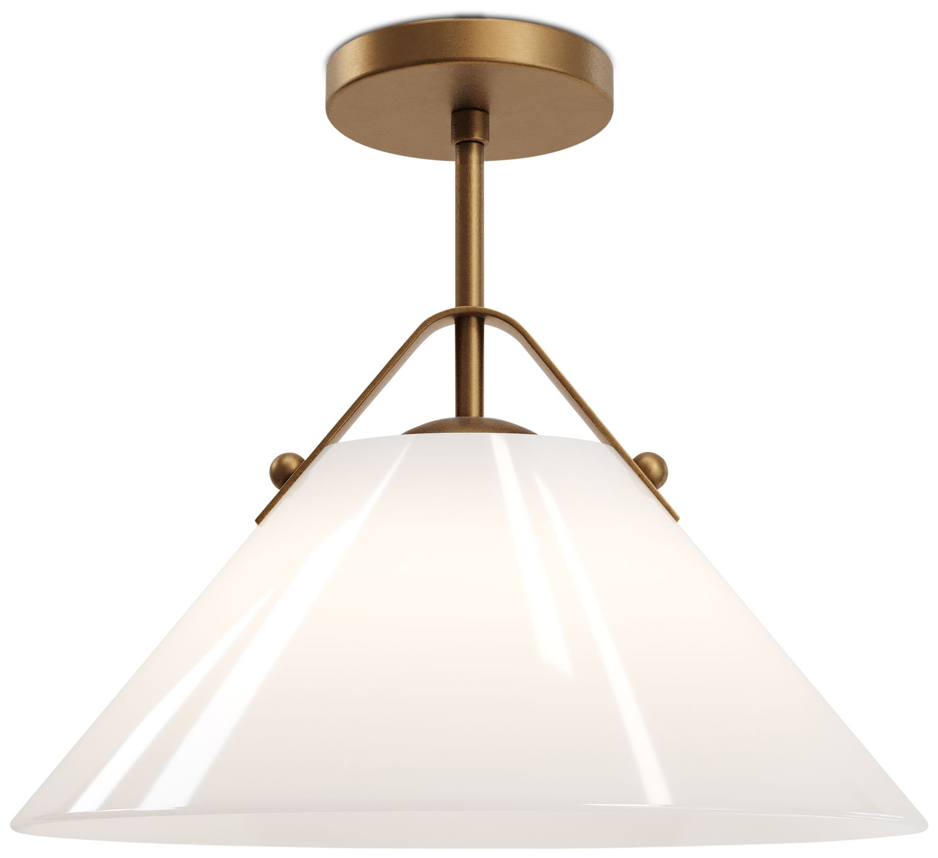 Currey &amp; Company 19" Bronwen Brass 1-Light Pendant