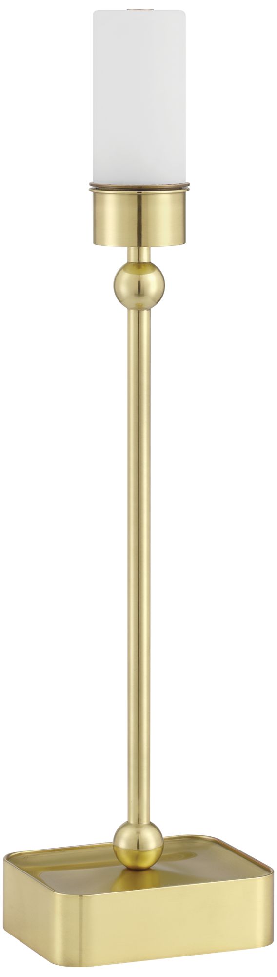 Image 5 Currey & Company 20.0" Gadabout Brass Cordless Rechargeable Table  more views