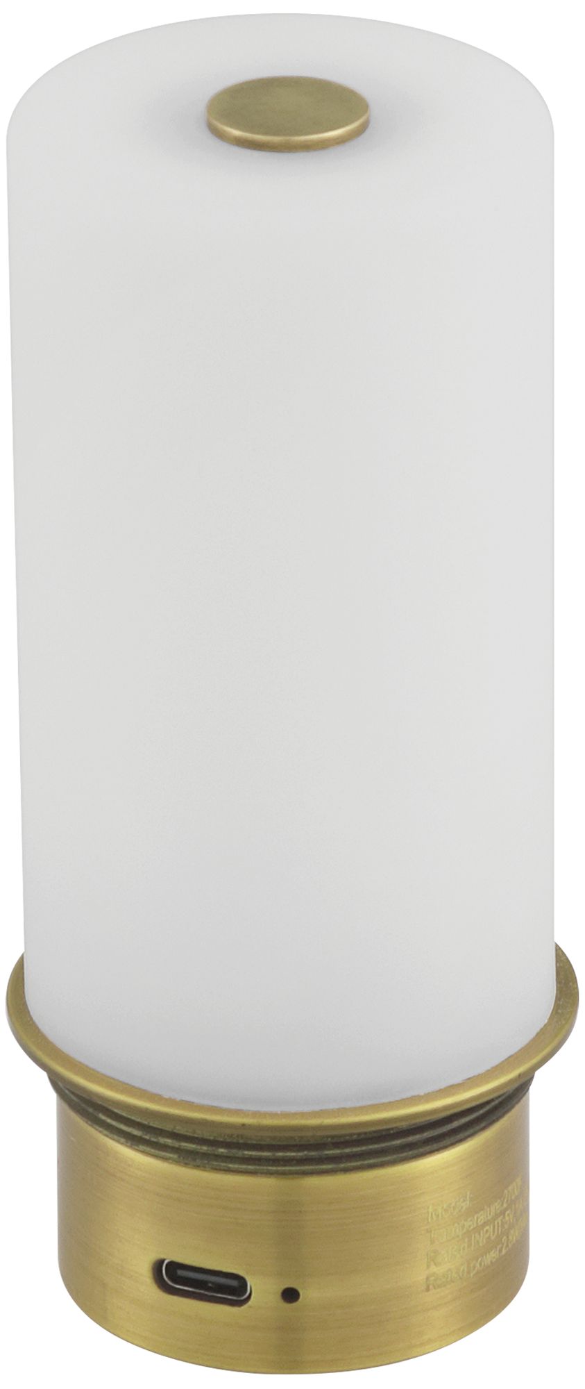 Image 6 Currey & Company 20.0" Gadabout Brass Cordless Rechargeable Table  more views