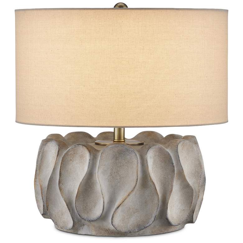Image 1 Currey & Company 20.25" Weststrand Concrete Table Lamp