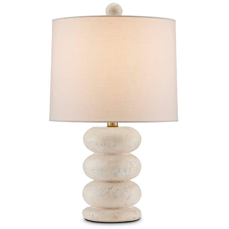 Image 2 Currey & Company 20.5" Girault White Table Lamp