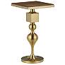 1_Currey & Company 20" Burshed Brass Maeve Accent Table