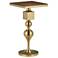 Currey & Company 20" Burshed Brass Maeve Accent Table