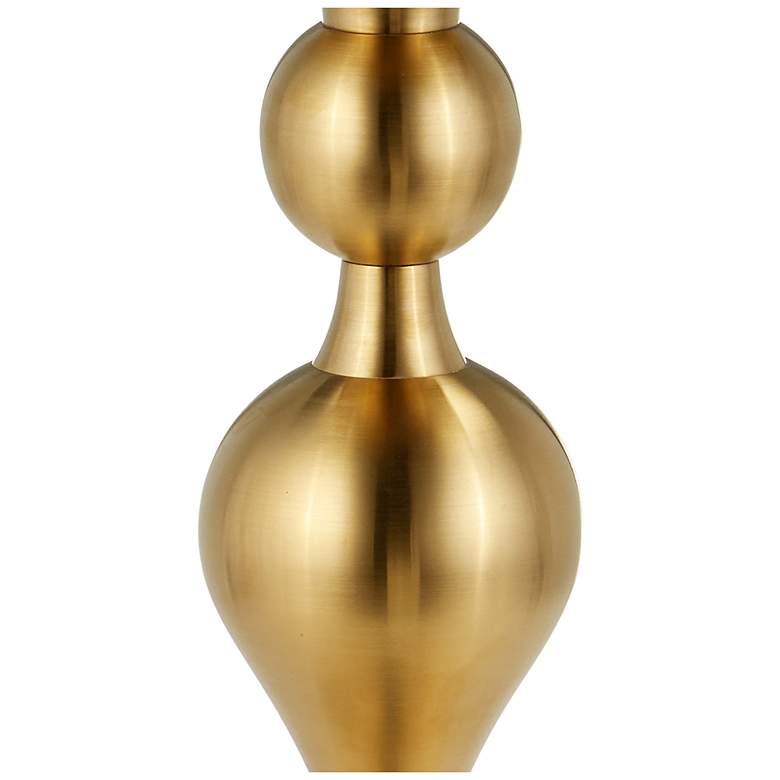 Image 2 Currey & Company 20" Burshed Brass Maeve Accent Table more views