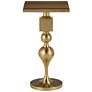 4_Currey & Company 20" Burshed Brass Maeve Accent Table more views