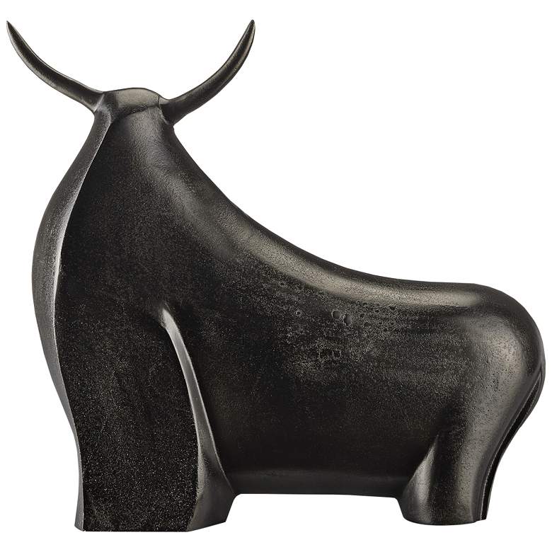 Image 1 Currey & Company 20" Ferdinand Bull