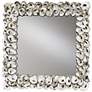 Currey And Company 20" Square Oyster Shell Wall Mirror