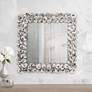 Currey And Company 20" Square Oyster Shell Wall Mirror