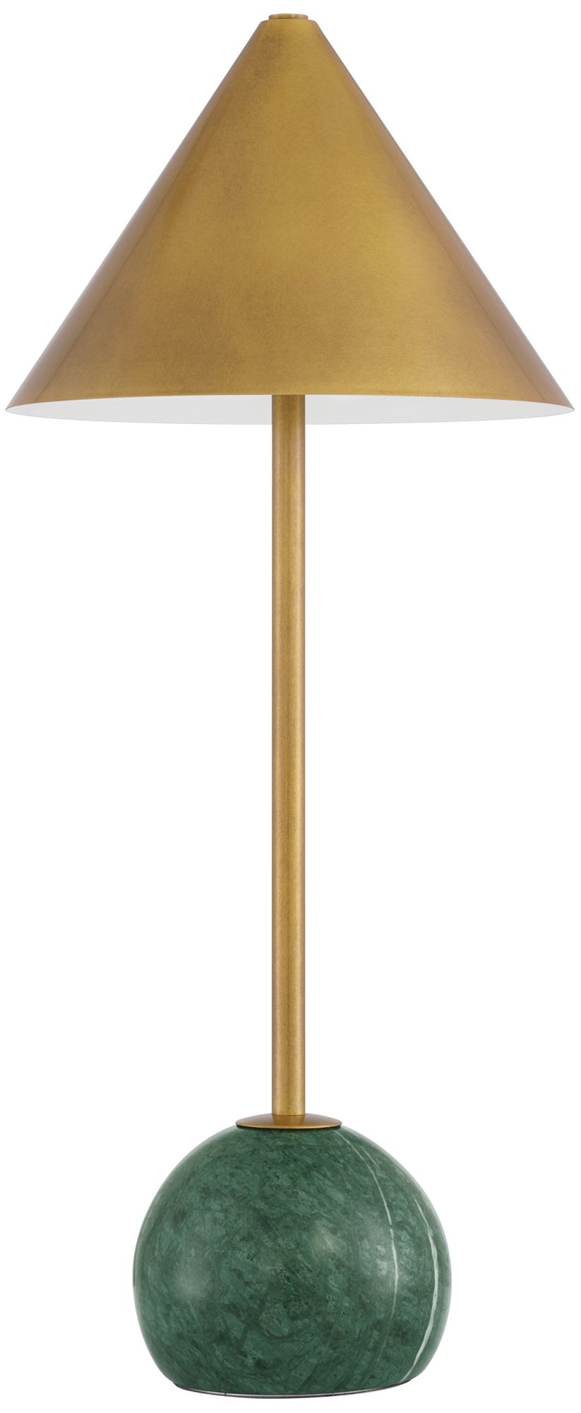 Image 3 Currey & Company 21.0" Journey Green & Brass Cordless Recharge more views