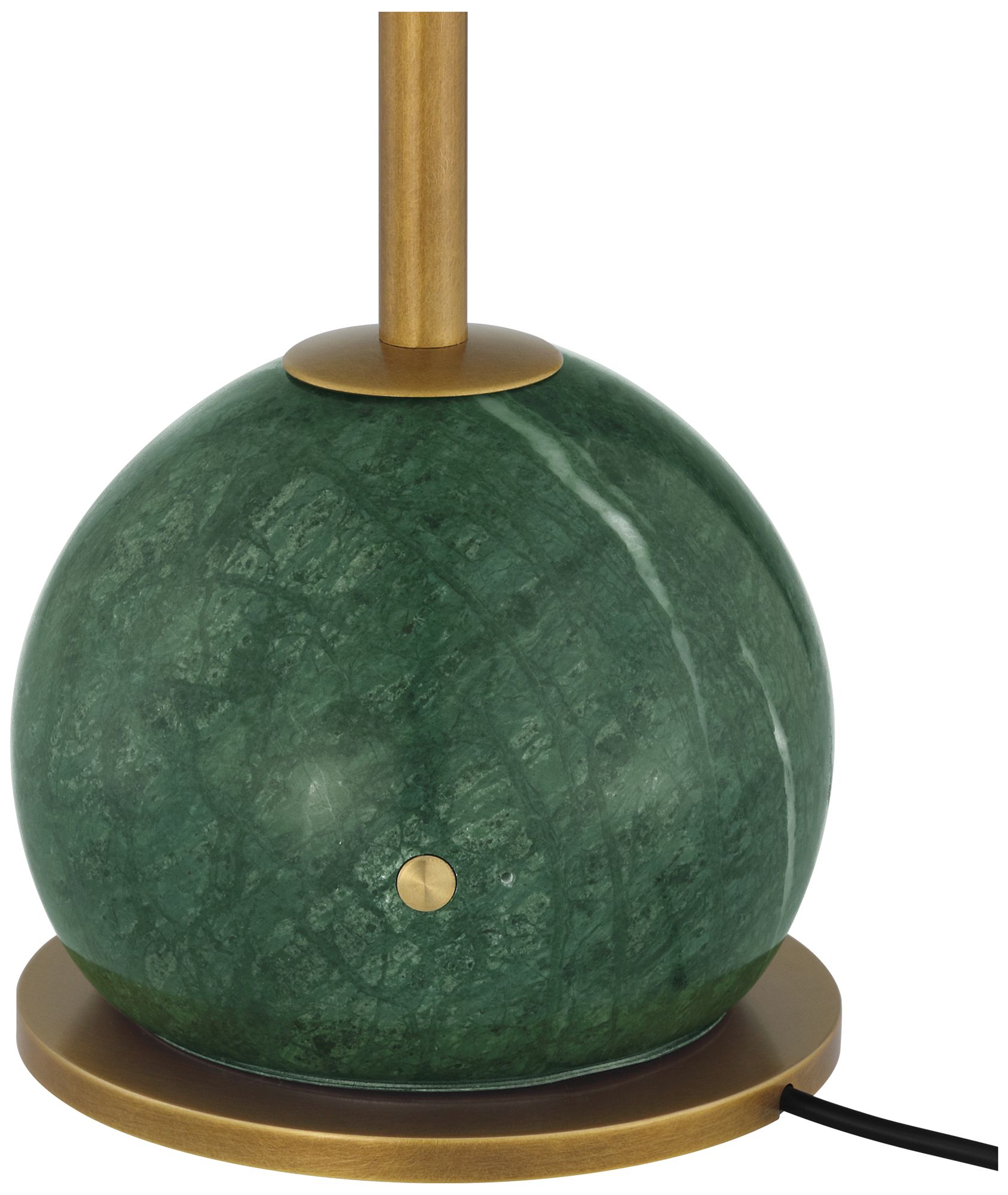 Image 5 Currey & Company 21.0" Journey Green & Brass Cordless Recharge more views