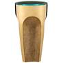5_Currey & Company 21.5" Stainless Steel and Glass Lemy Brass Drinks more views