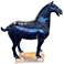Currey & Company 21.5" Tang Dynasty Large Blue Horse