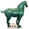 Currey & Company 21.5" Tang Dynasty Large Green Horse