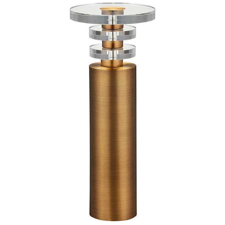 Image 2 Currey & Company 22.5" Shani Brass Drinks Table