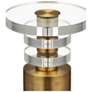 3_Currey & Company 22.5" Shani Brass Drinks Table more views