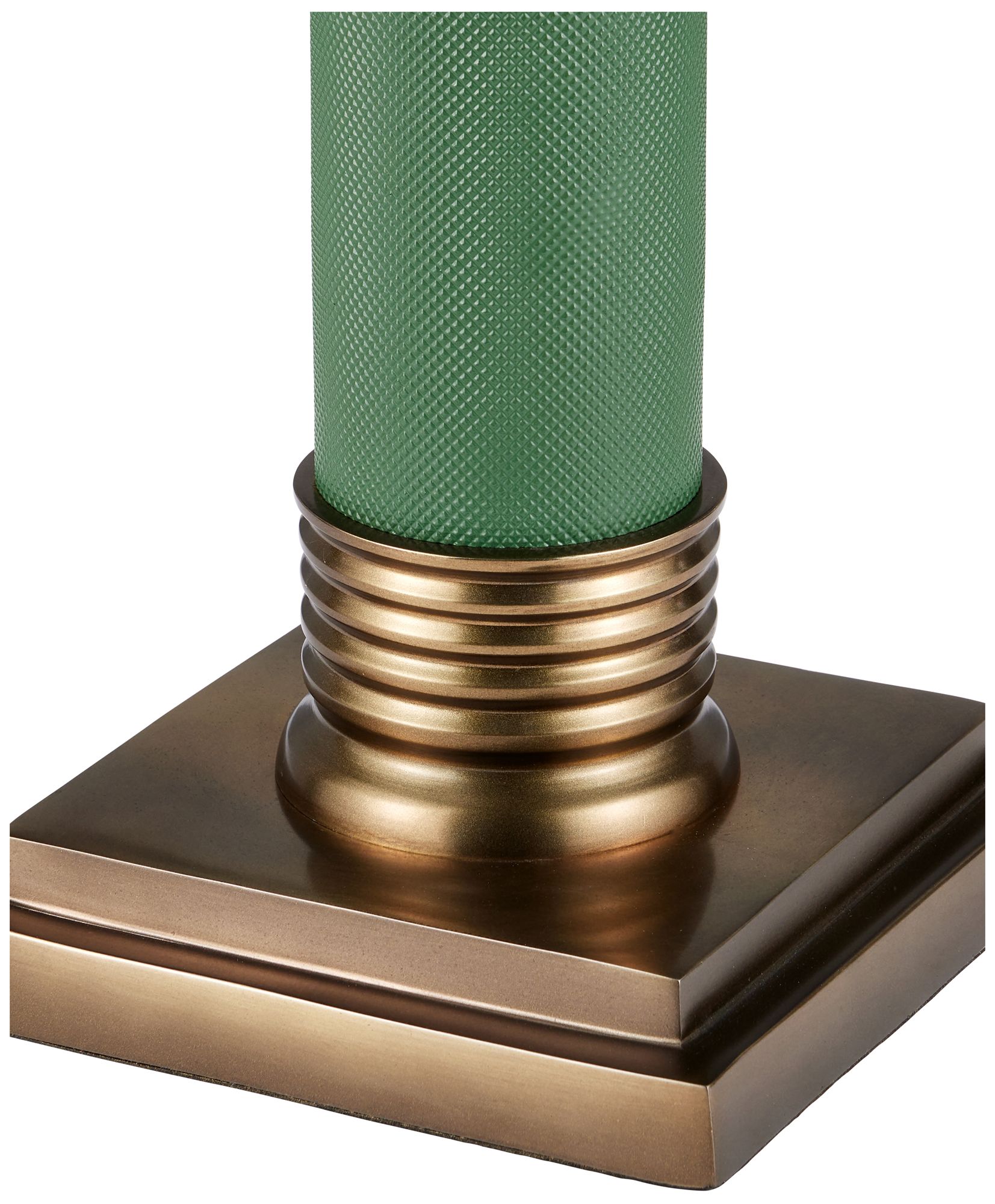 Image 2 Currey & Company 22.75" Cast Aluminum Gavin Green Accent Table more views