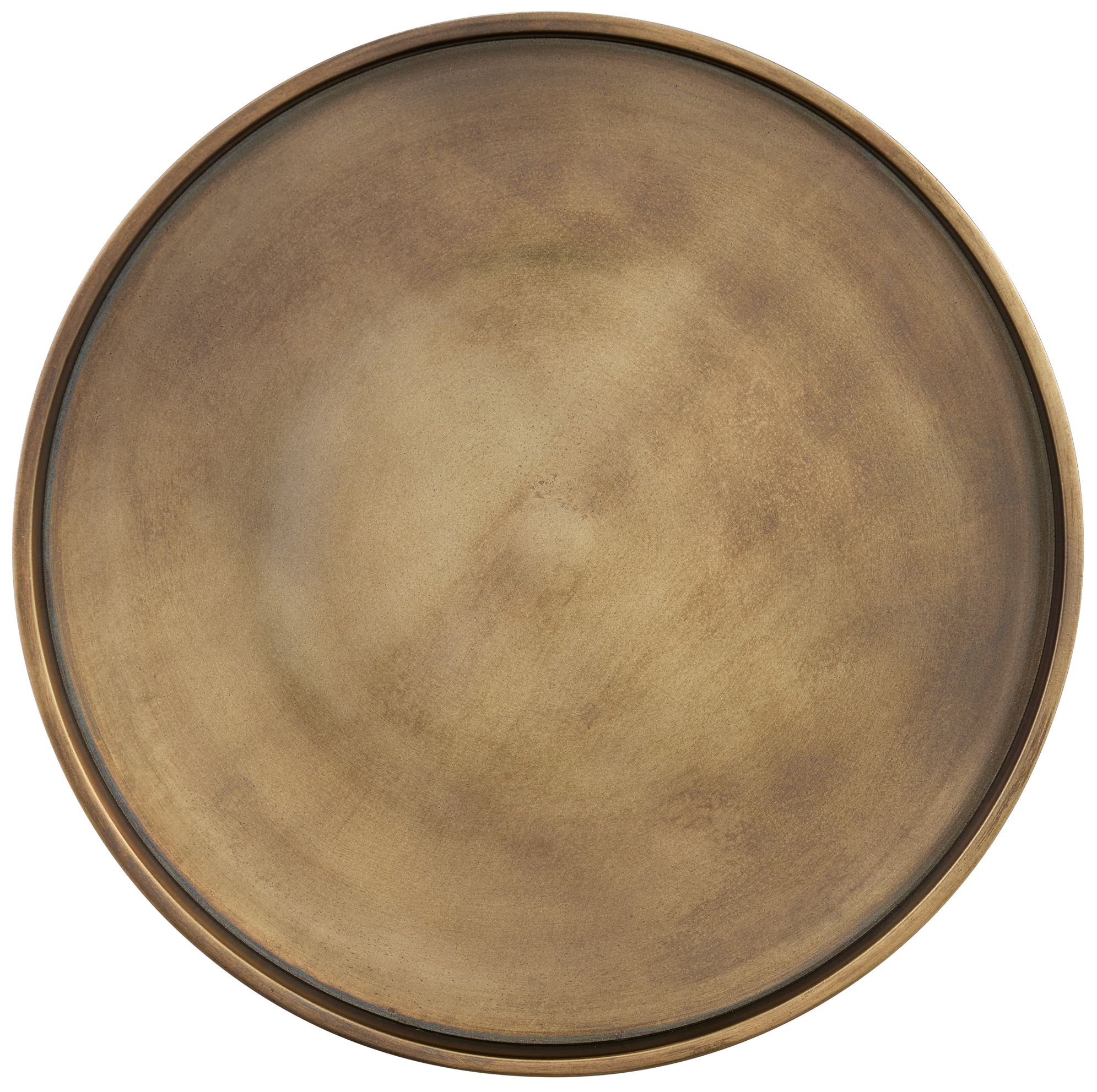 Image 3 Currey & Company 22.75" Cast Aluminum Gavin Green Accent Table more views