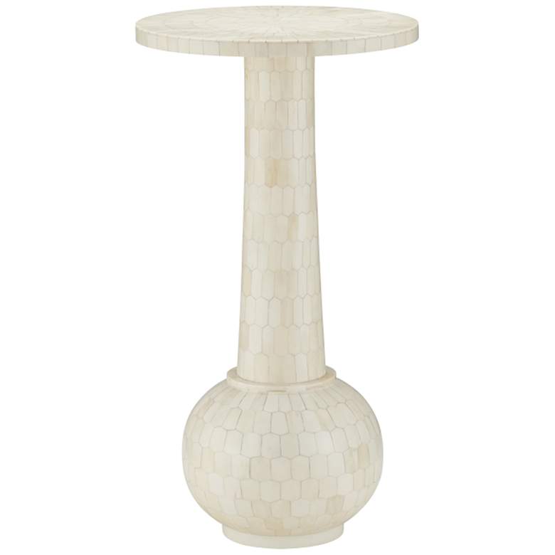 Image 1 Currey & Company 22" Bone Osa Drinks Table