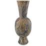1_Currey & Company 22" Brown Marbleized Tall Vase