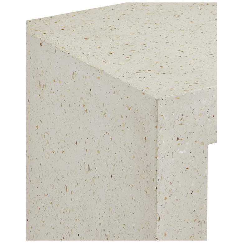 Image 2 Currey & Company 22" Carson Ivory Terrazzo Indoor/Outdoor Accent T more views