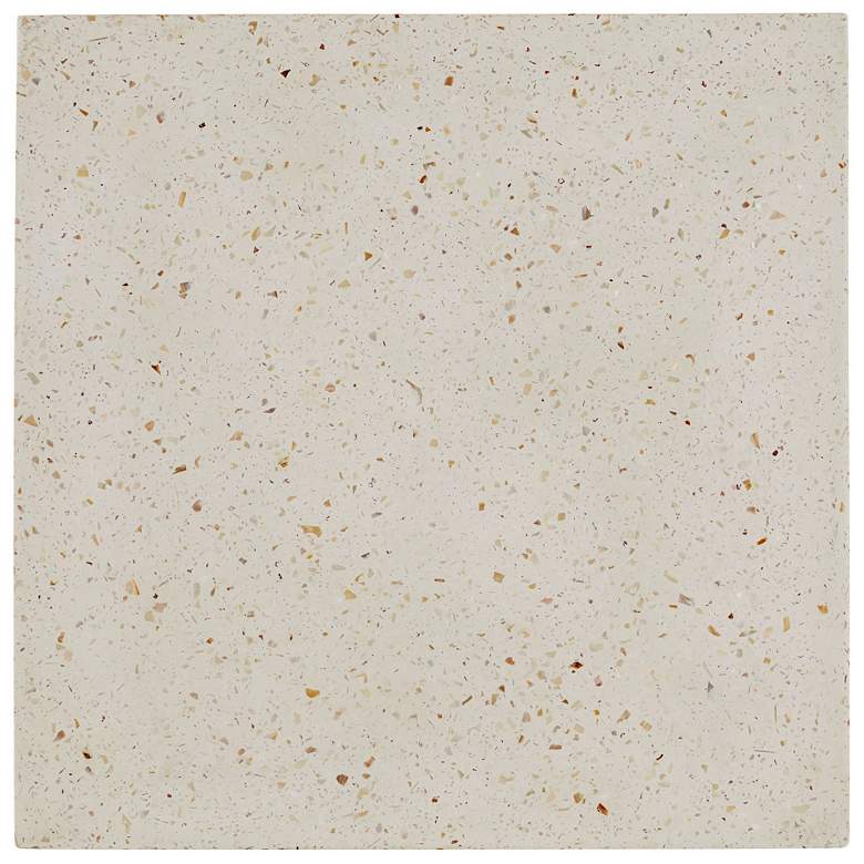 Image 3 Currey & Company 22" Carson Ivory Terrazzo Indoor/Outdoor Accent T more views