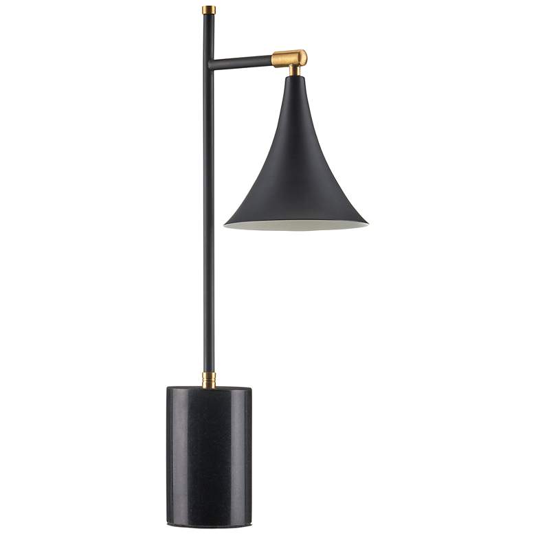 Image 6 Currey & Company 23.0" Bibliophile Black Marble Table Lamp more views
