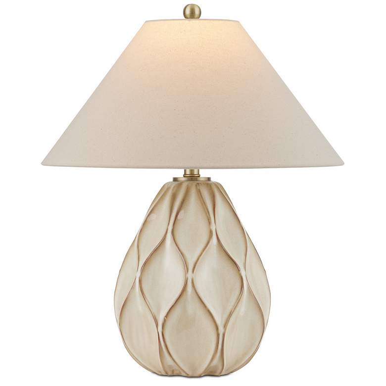 Image 1 Currey & Company 23.25" Edgemoor Beige Table Lamp