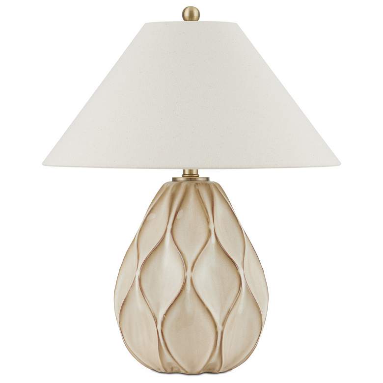 Image 5 Currey & Company 23.25" Edgemoor Beige Table Lamp more views