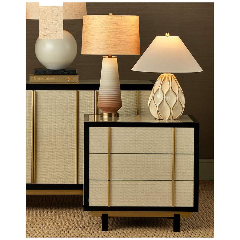 Image 6 Currey & Company 23.25" Edgemoor Beige Table Lamp more views