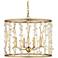 Currey & Company 23.5" Adagio 4-Light Crystal Chandelier