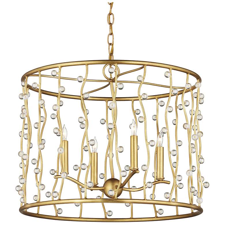 Image 3 Currey & Company 23.5" Adagio 4-Light Crystal Chandelier more views