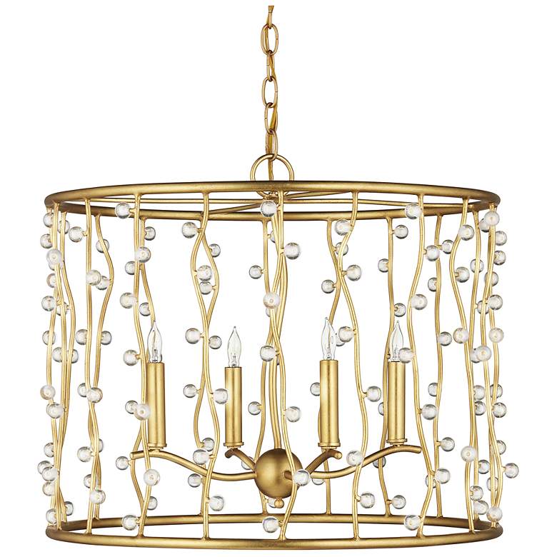 Image 4 Currey & Company 23.5" Adagio 4-Light Crystal Chandelier more views