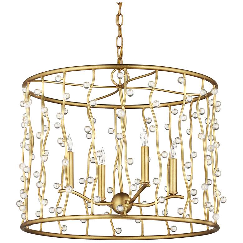 Image 5 Currey & Company 23.5" Adagio 4-Light Crystal Chandelier more views
