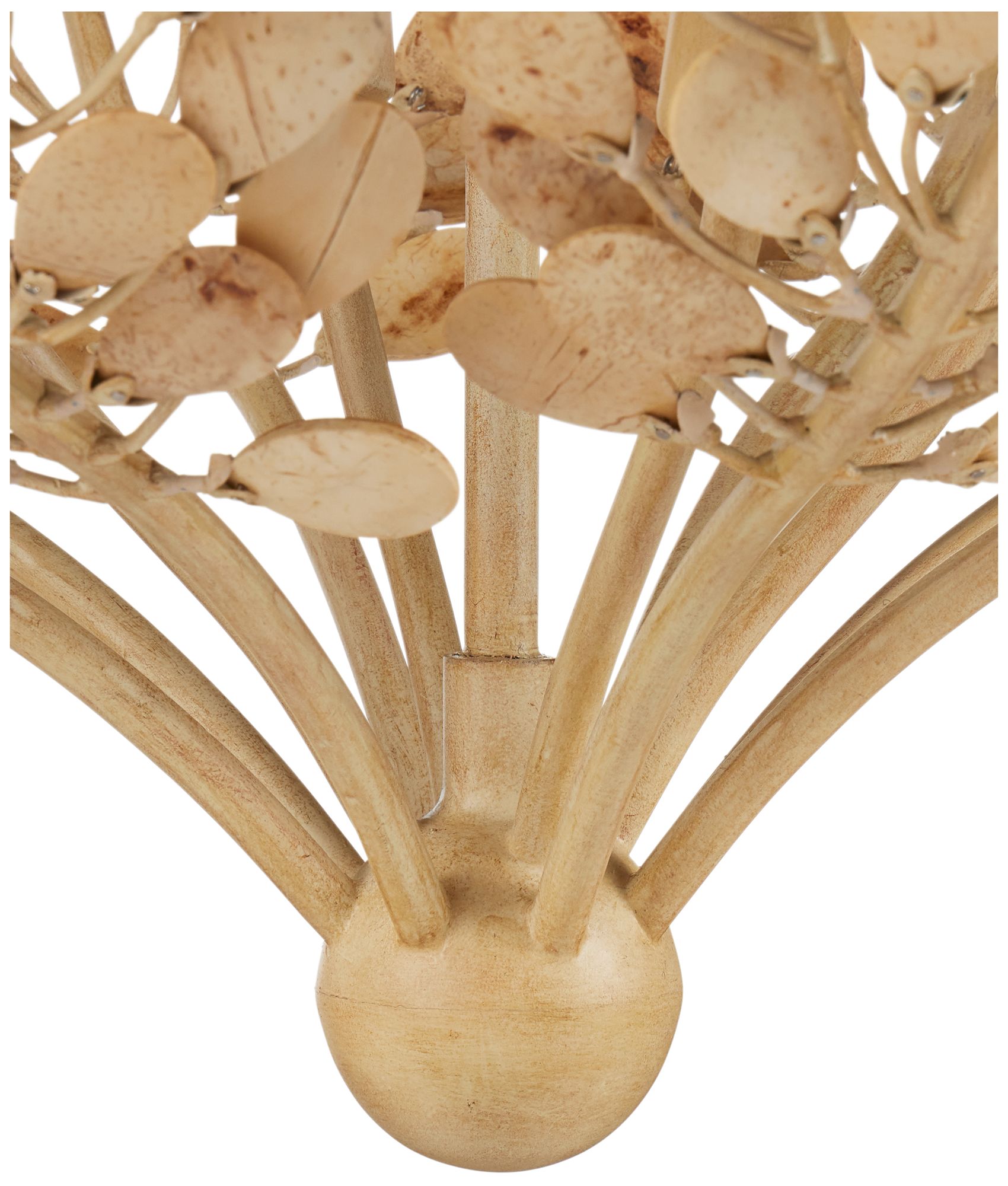 Image 4 Currey & Company 23.5" Maypan 4-Light Coco Shell Chandelier more views