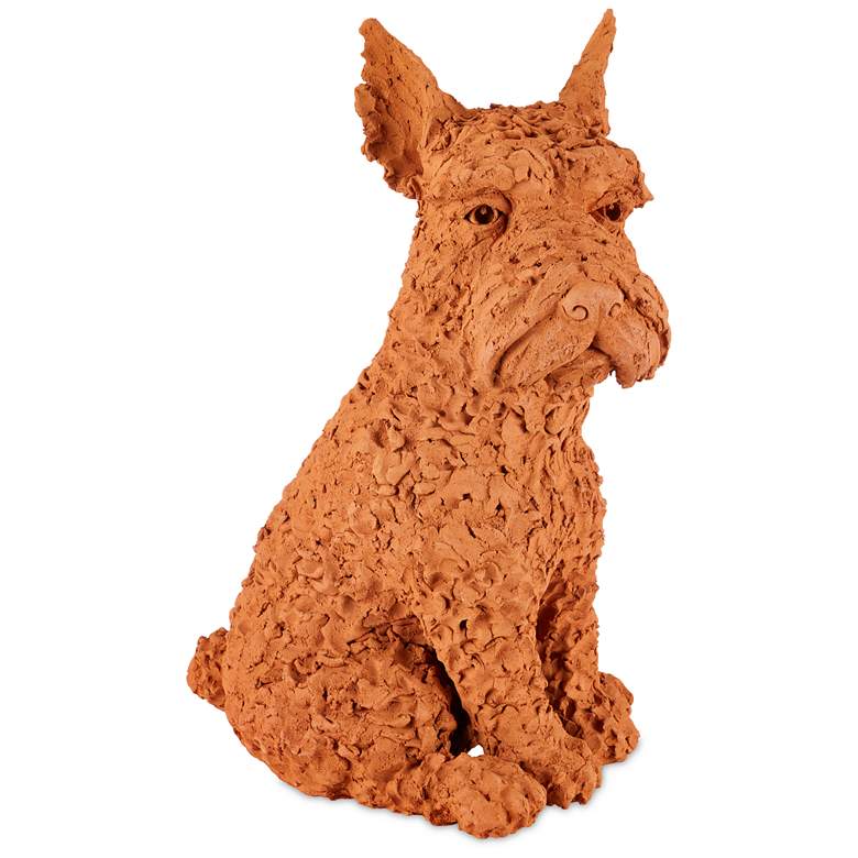 Image 1 Currey & Company 23.5" Terracotta Oscar the Scottish Terrier