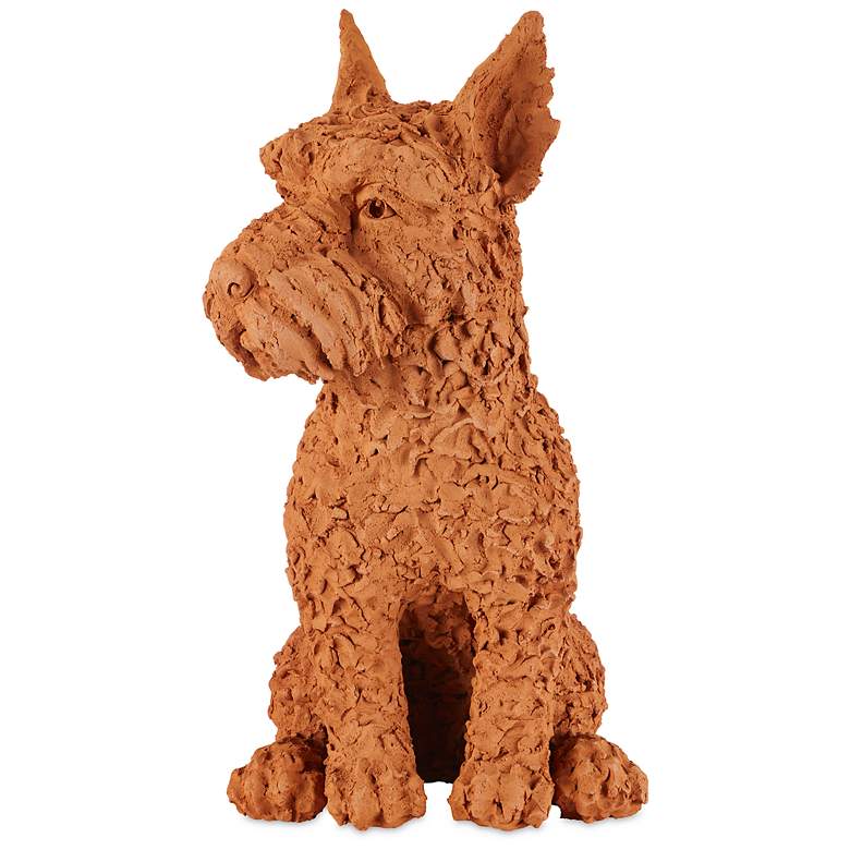 Image 2 Currey & Company 23.5" Terracotta Oscar the Scottish Terrier more views