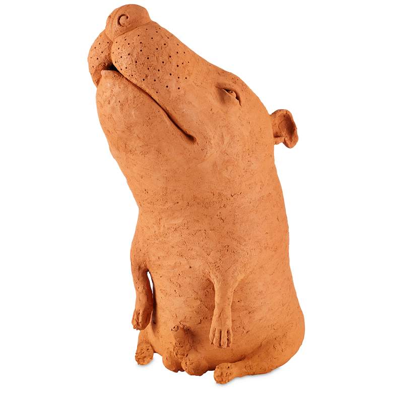 Image 2 Currey & Company 23.5" Terracotta Sam the Mutt