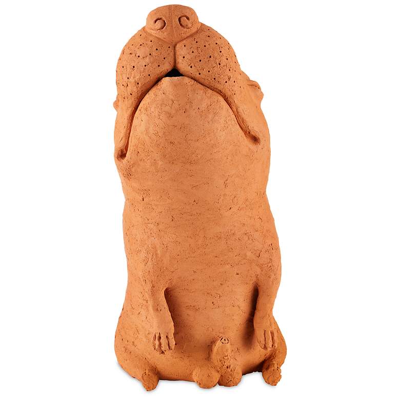 Image 3 Currey & Company 23.5" Terracotta Sam the Mutt more views