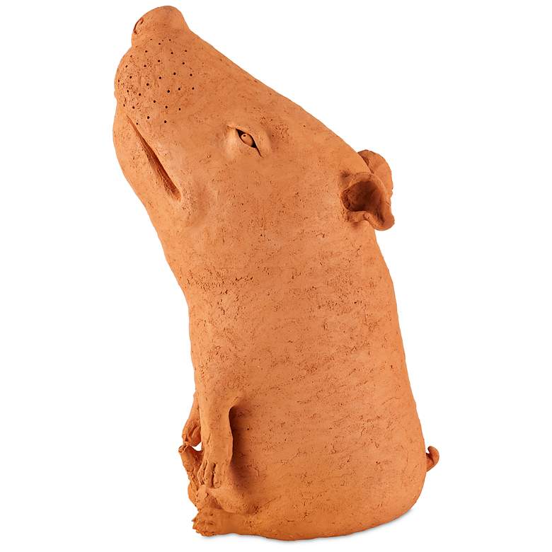 Image 4 Currey & Company 23.5" Terracotta Sam the Mutt more views